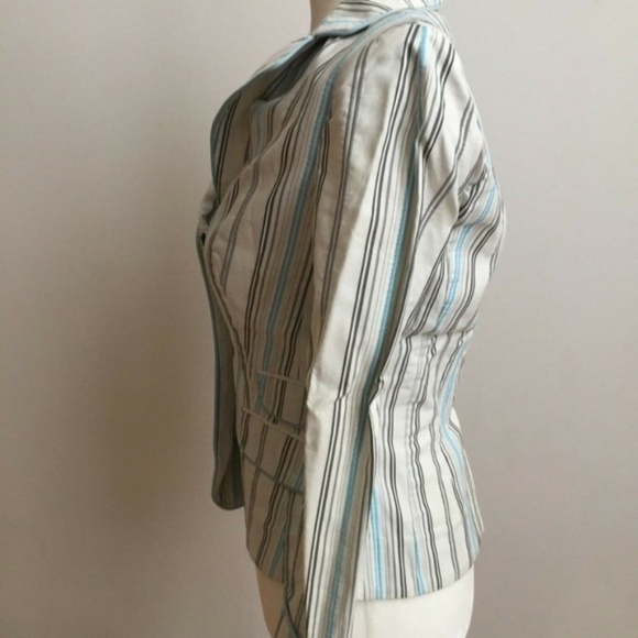 GIVENCHY Striped Nautical Sz 38 US XSmall Blazer - Picture 3 of 8